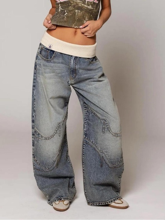 REVICE Denim - Brand New Revice Baggy Jeans size XS in Blue Crest